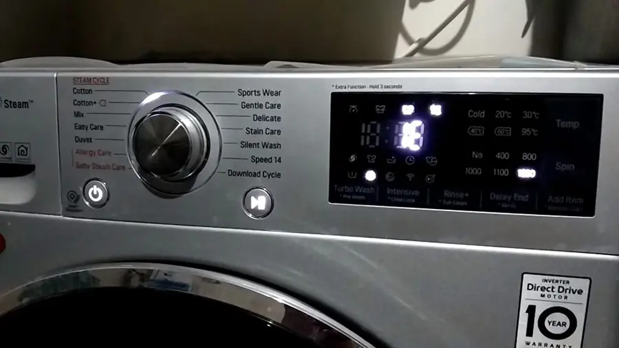 LG washing machine IE error due to water inlet valve